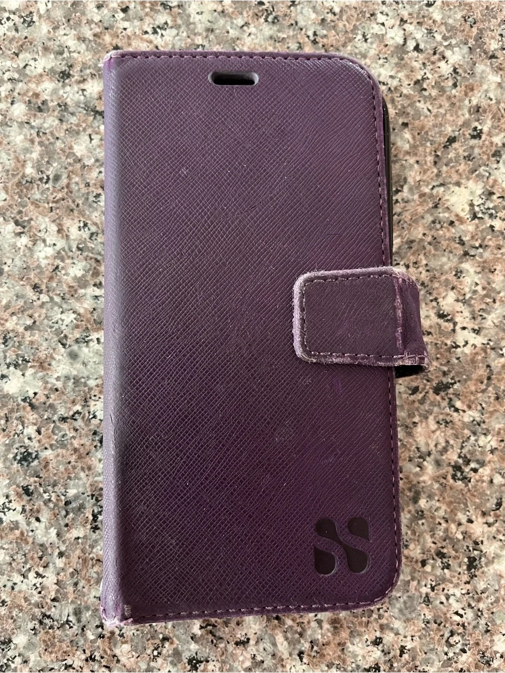 SafeSleeve Purple Wallet-Style EMF blocking Phone Case iPhone 11